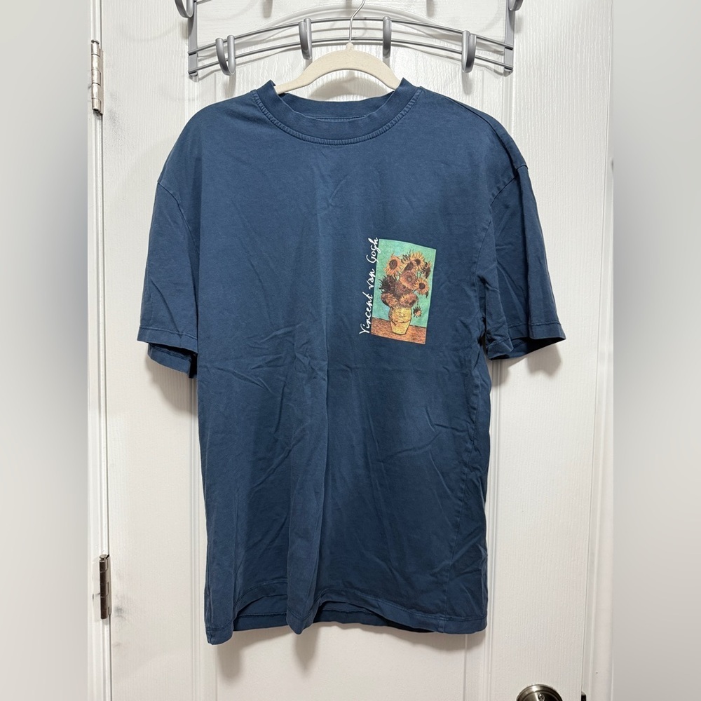 Primark‎ Vincent Van Gogh Tee Men’s S Vase With Twelve Sunflowers Double Sided